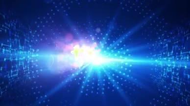 蓝色简约智能科技粒子光效LOGO展示视频的预览图